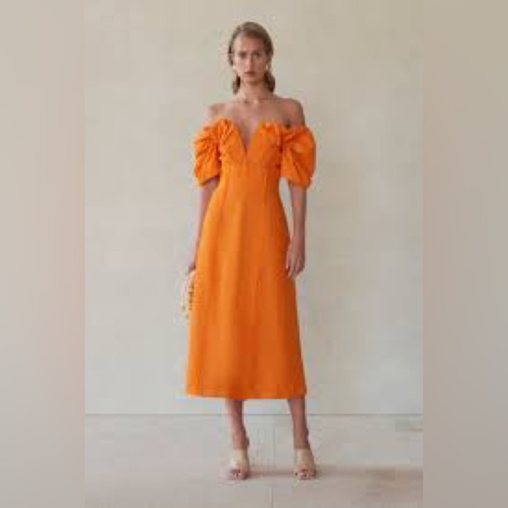 Cult Gaia “Muna Dress” in Tangerine (NWT)